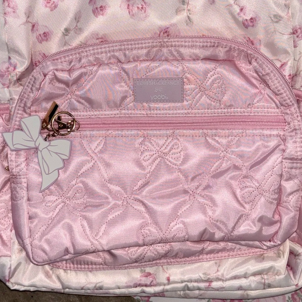LoveShackFancy x yoobi Pink sterling dusk floral backpack